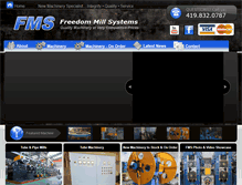 Tablet Screenshot of freedommillsystems.com